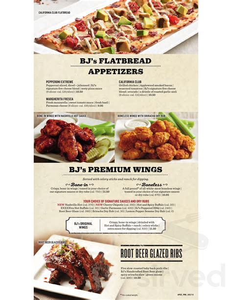 bjs brewhouse menu|bj's restaurant buffet menu.